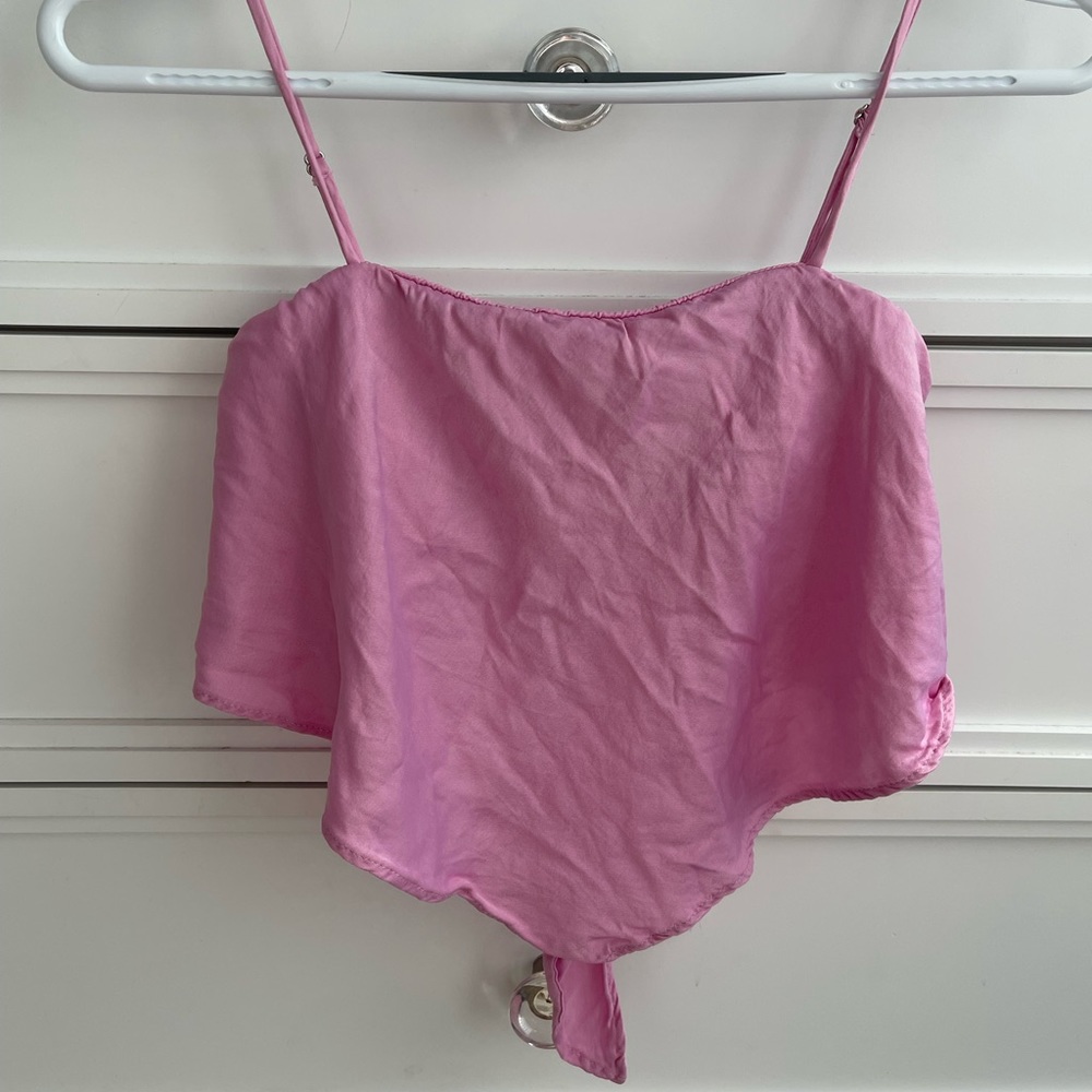 Zara pink crop top